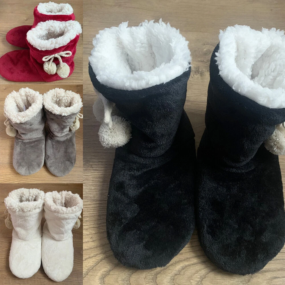 Ladies ankle boot slippers outlet