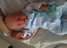 bambola reborn tutta in silicone Molle 46cm Maschietto 3.5kg ARTICOLO NUOVO.