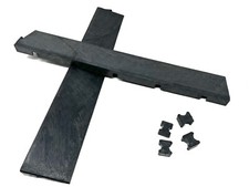 Garden Interlocking Decking Edging Pack - Edge x 2, for 45 x 45cm Tile