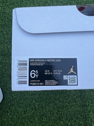 BRANDNEU Air Jordan 4 "White Thunder" GS Größe 6,5Y **VERSAND SO SCHNELL WIE MÖGLICH** - Bild 7 von 7