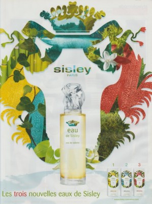 Paper advertising - advertising paper - Eau de Sisley