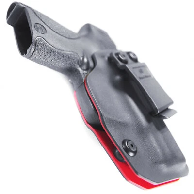 K TACTICAL For M&P Shield 9mm .40 Cal IWB Red Kydex Concealed Carry Retention Holster Right