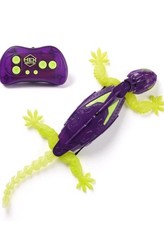 HEX BOTS Glow-in-The-Dark Gecko with Official Wall Climber Technology Purple