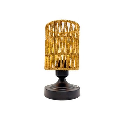 Rattan Lampen kabellos wiederaufladbar für Terrasse Wohnzimmer Schlafzimmer I2Z66983