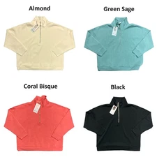 Member's Mark Women's Moisture Wicking Quarter Zip Front Closure Pullover