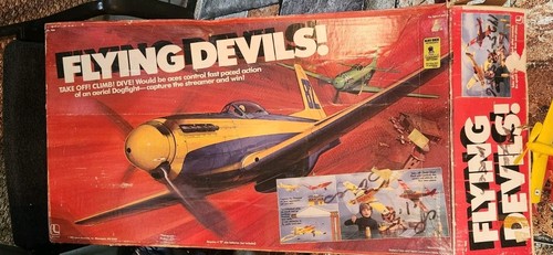 Vintage 1985 Lakeside Flying Devils Battery-Operated Airplane Race Game Working