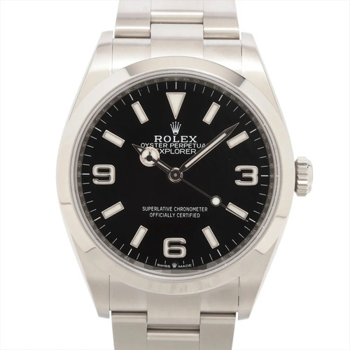 Rolex EXPLORER 36 124270 SS SS AT black dial 2 Extra Links