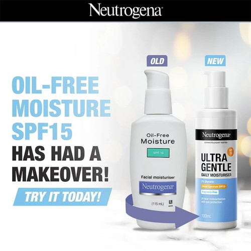 Neutrogena Oil Free Face Moisture FPS 15 para piel normal a grasa 3,88 fl oz - Imagen 4 de 8