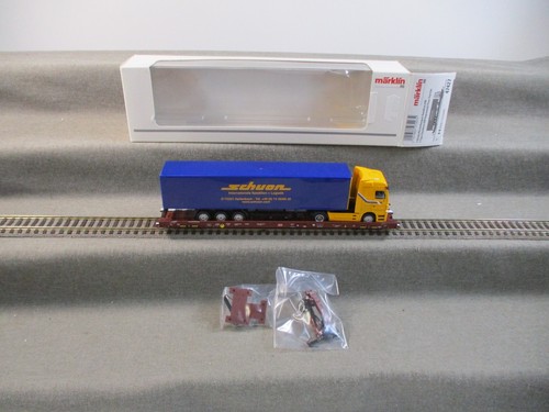 Märklin H0 47427 Niederflurendwagen Saadkms 690 "Rollende Landstraße" DB in OVP | Condition: Gebraucht