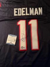 Nike Signed Replica Jersey Beckett COA New England Patriots Auto Julian Edelman
