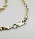 Dyadema Sterling Silver Vermeil Twisted Herringbone 2.5mm Chain Necklace 18" — photo 5