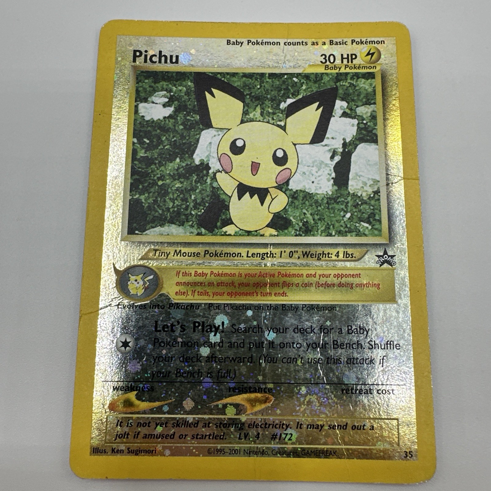 Pichu Reverse Holo Promo Black Star Promo 35 DMG