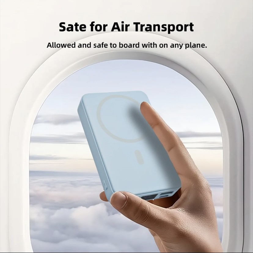 Magnetic Wireless Power Bank 10000mAh Fast Charger with Type-C Cable and LED Display