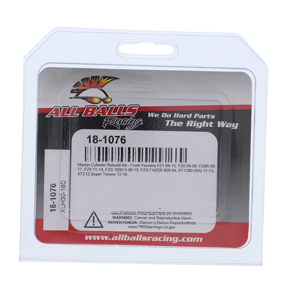 All Balls Master Cylinder Rebuild kit 18-1076 for Yamaha FZ1 06-15 FZ6 04-09 Foto 4 de 4