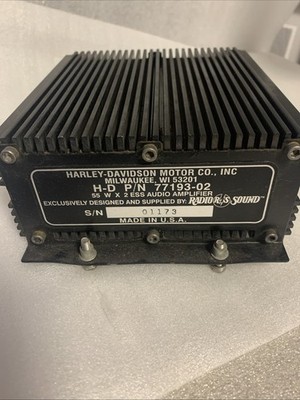 Harley-Davidson Touring Radio Sound Audio Amplifier 55W x 2ESS OEM 99-06 77193-0