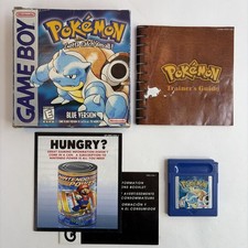 Pokemon Blue Version Complete Box Nintendo GameBoy Authentic New Battery