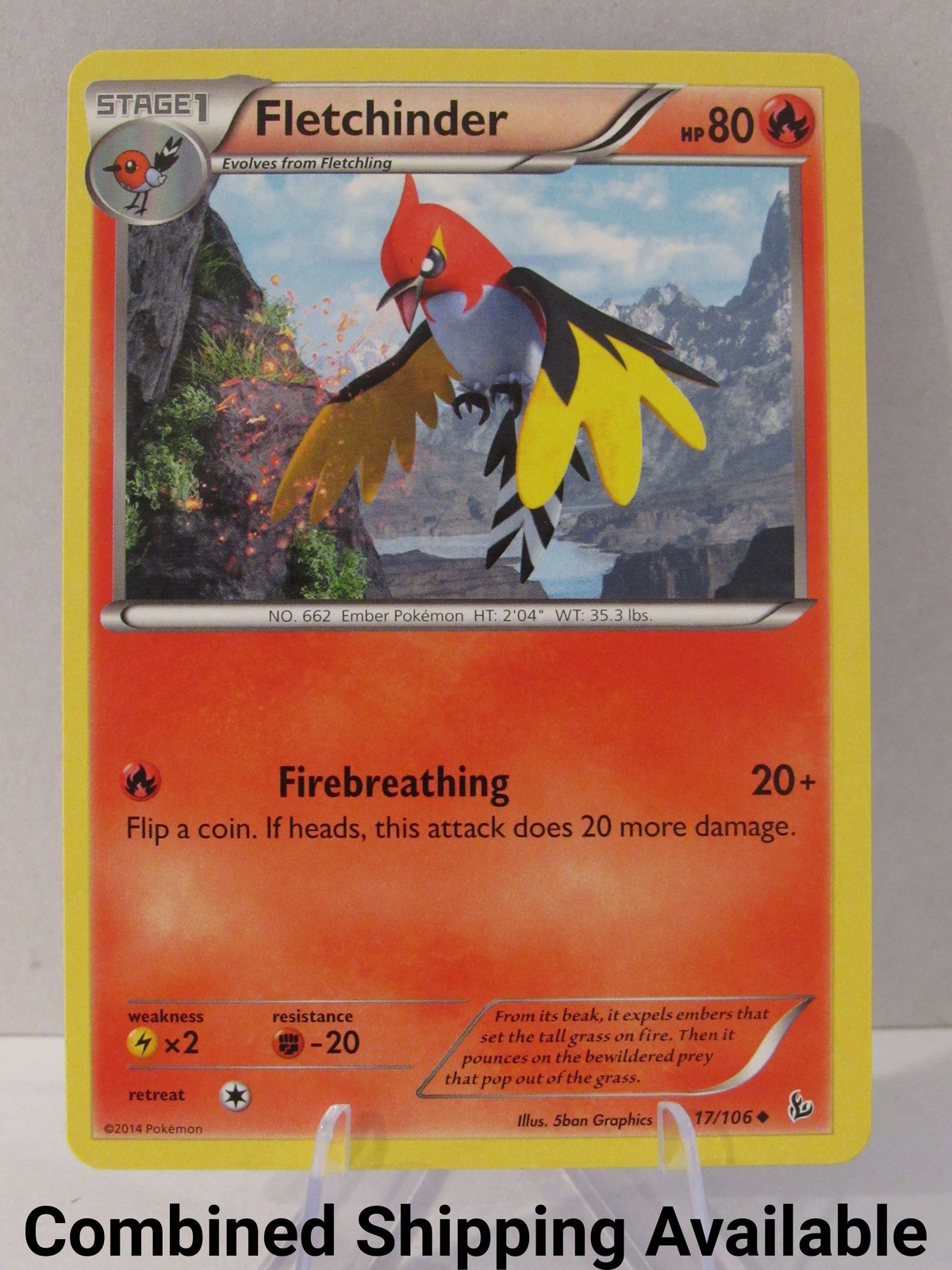 Fletchinder 17/106 XY - Flashfire NM English 17502