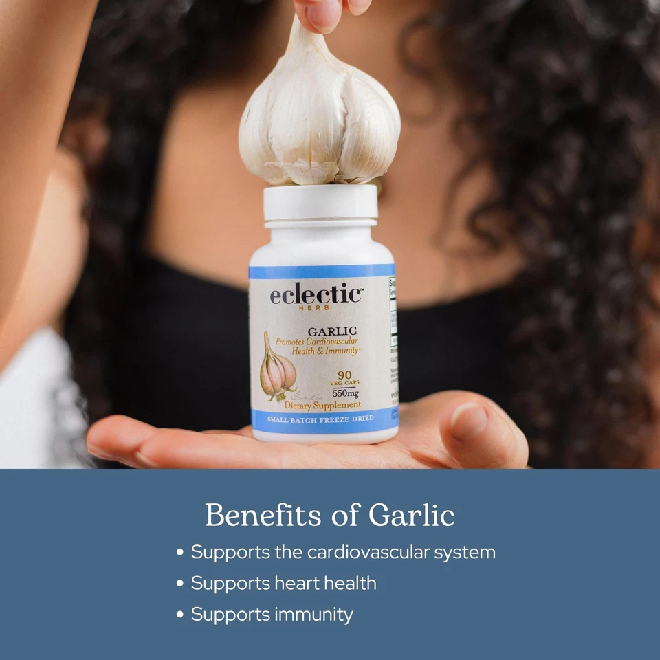 Hierba Ecléctica - Cápsulas Premium de Ajo Liofilizado | Salud Cardiovascular... Foto 4 de 4