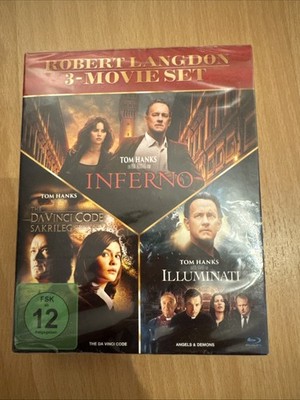 Robert Langdon 3-Movie Set Sakrileg Inferno Da Vinci Code Illuminati