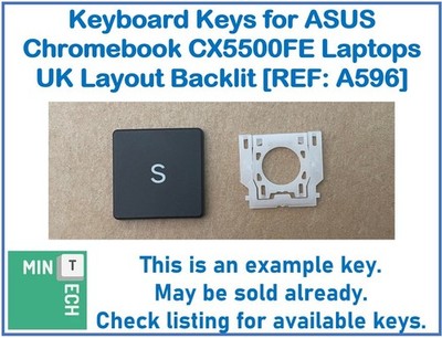 Tastatur Ersatz Tasten für Asus Chromebook CX5500FE Laptops UK Layout Hintergrundbeleuchtung
