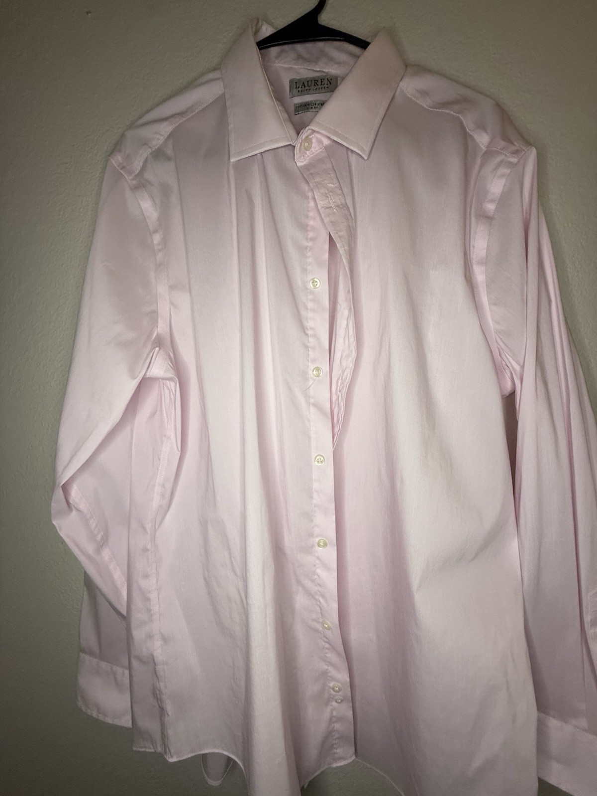 Lauren Ralph Lauren Pink Slim Fit Stretch Dress Shirt Men’s XL 17.5 34/35