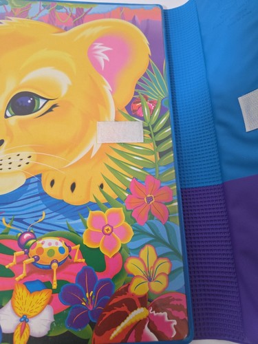 Vintage 90's Lisa Frank Trends Trifolds 3 Ring Binder Lion Cub Floral 2 Folders - Picture 7 of 11