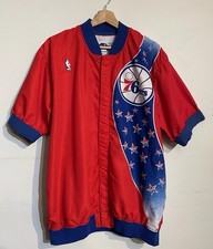 Vintage Philadelphia 76ers Team Issued Warmup Jeff Hornacek 92 Champion NBA