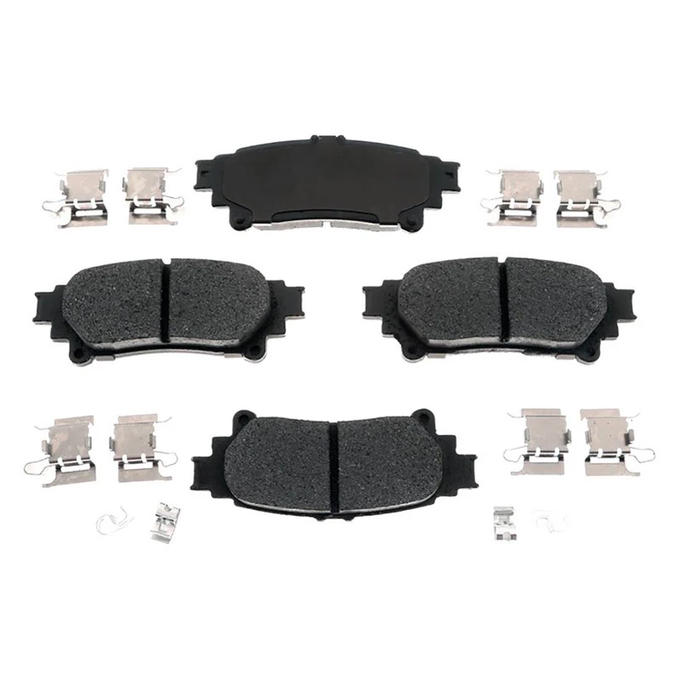 Kit de rotores de freno traseros + pastillas de cerámica y herrajes para Lexus RX350 2010-2015 Foto 2 de 4