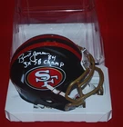 BRENT JONES 49ers Signed RIVALRY Mini Helmet Beckett COA 3W307027