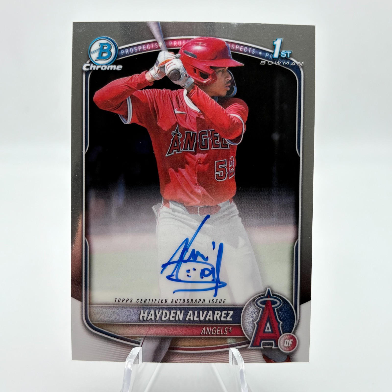 2025 Bowman Chrome Prospect Auto Hayden Alvarez #CPA-HA Auto