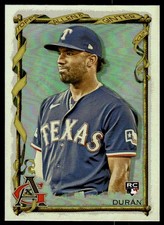 Ezequiel Durán 2023 Allen & Ginter #105 Silver Portrait RC Rangers Baseball