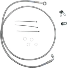 DS Braided Brake Line Kit Front +8" Harley Davidson Softail #143716