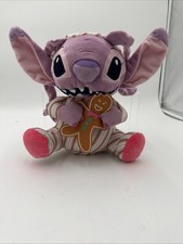 Disney Angel Plush Lilo  Stitch Holiday Christmas Pajamas Gingerbread Purple