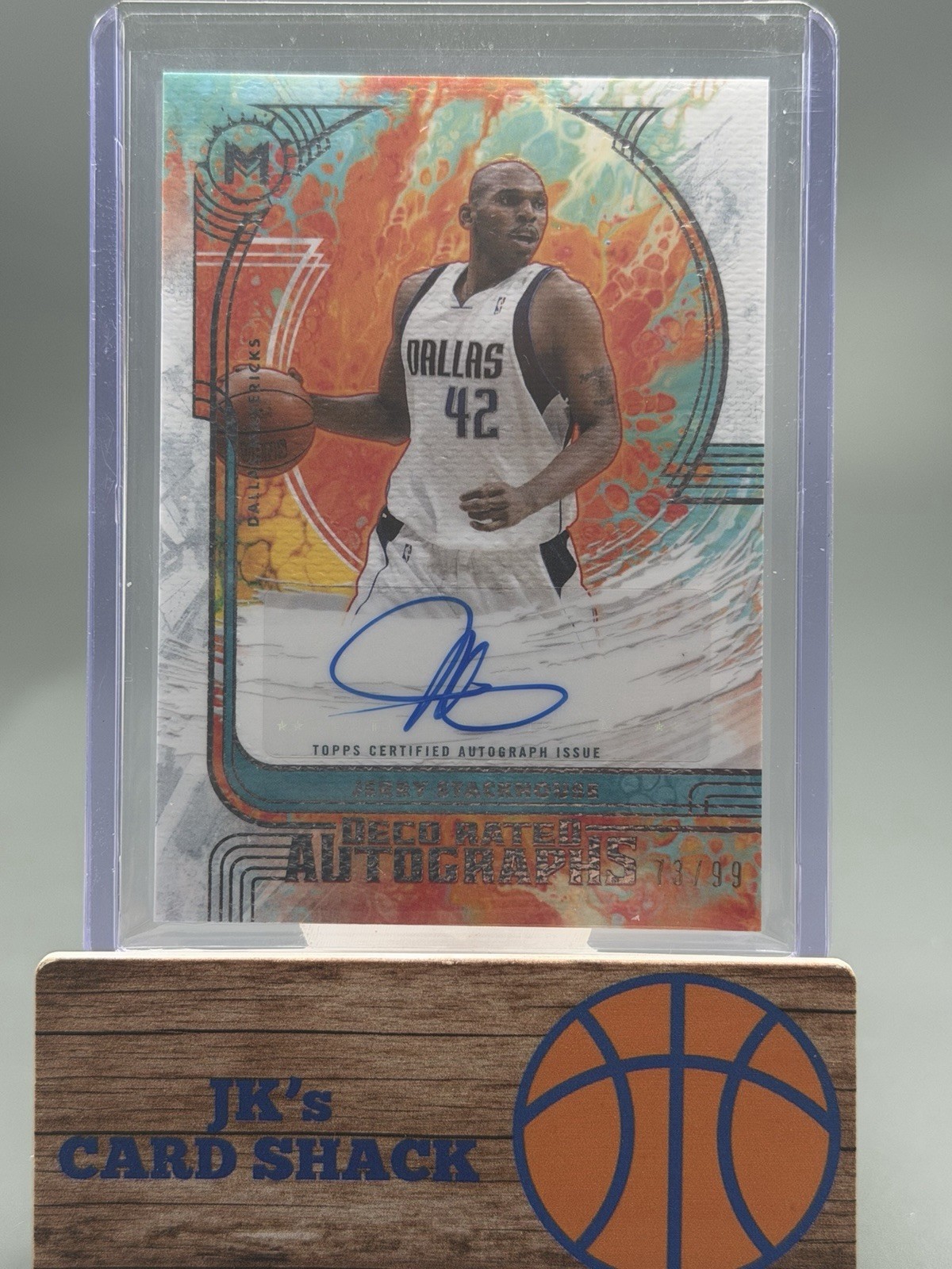 2025-26 Topps Motif Jerry Stackhouse Deco Rated Autographs /99 #DR-JS