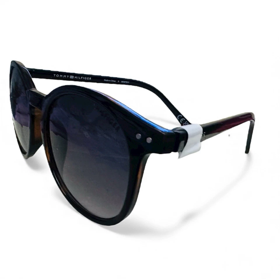 Gafas de sol Tommy Hilfiger Dream redondas ojo de cerradura marco negro tortuga degradado nuevas sin etiquetas Foto 4 de 4