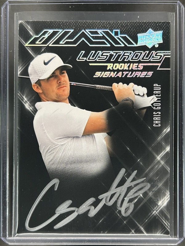 2024 Upper Deck Portfolio Golf CHRIS GOTTERUP Black Lustrous Rookie Auto #/199
