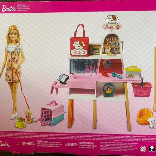 Barbie Pet Boutique con 4 Mascotas Cambio de Color Juego de Acicalamiento Nuevo de Lote Antiguo Perro Gato Mascota - Imagen 6 de 13