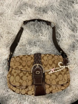 COACH Soho bag Y2K コーチ トートバッグ ソーホー ブラウン Coach Soho Signature Canvas Shoulder Bag Vintage Y2K Everyday Tote