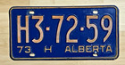 1973 H - ALBERTA Lic Plate #H3-72-59 — photo 1