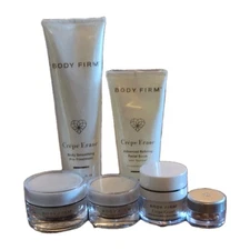 6 PC Body Firm Crepe Erase Skin & Face Treatment Kit with 4 in 1 Line Capsules