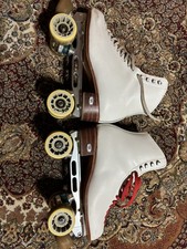 Riedell 220R Rollerskate Size 8 M w/ Roll-Line Mistral Plates LIGHTLY USED