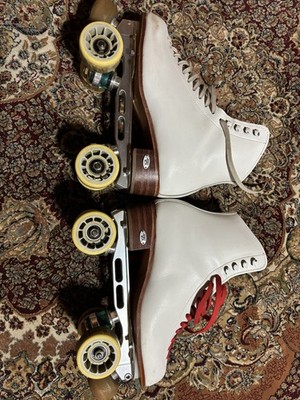 Riedell 220R Rollerskate Size 8 (M) w/ Roll-Line Mistral Plates LIGHTLY USED