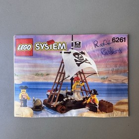 Vintage LEGO Pirates Raft Raiders 6261 With Manual, Mini Figs and Shark