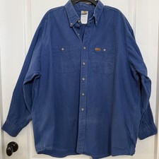 VTG. Carhartt Button Up Shirt Size: 3XL Rugge...