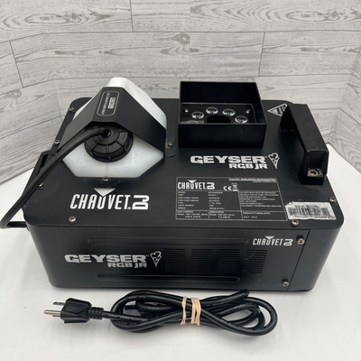 #ad #ad Chauvet DJ Geyser RGB Jr Fog Machine w Power Cable WORKS CLEAN. $175.00