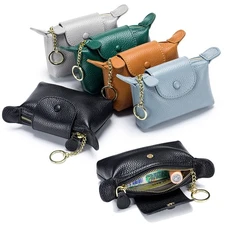 Women Men Mini Leather Wallet Pouch Bag Credit Card Wallet Coin Wallet,Key Chain