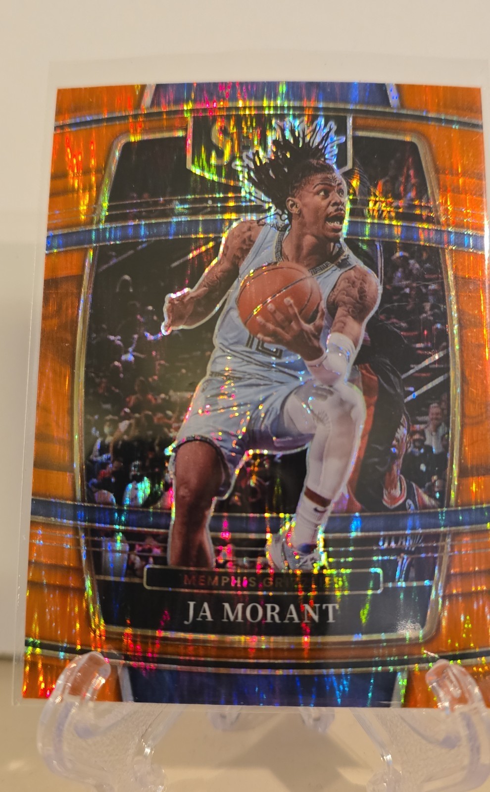 2021-22 Panini Select - Concourse Ja Morant #75 Orange Flash Prizm