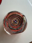 Vintage Murano Glass Art Paperweight Multicolor