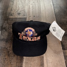Vintage Texas Lone Star State SnapBack Hat Black New