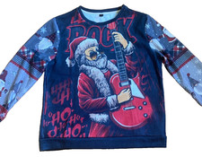 Women's Rock Santa Gnome Ugly Christmas L Sweatshirt New Without Tags